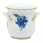 Chinese Bouquet Blue Mini Cachepot with Handles 4.75\L X 3.75\H
Blue